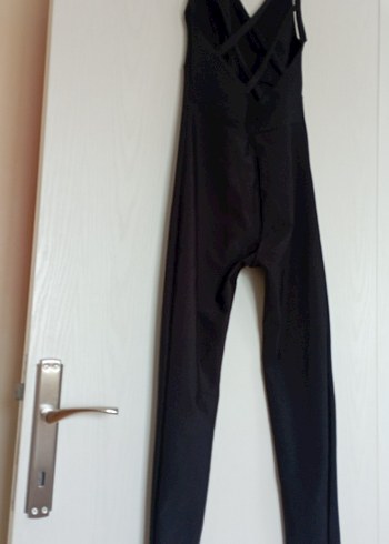 LiSMiNA Siyah Spor Kadın Tayt Tulum - Görsel 2