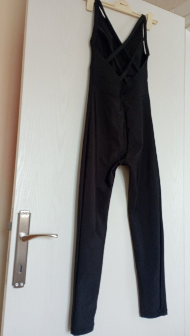 LiSMiNA  Siyah Spor Kadın Tayt Tulum - Görsel 2