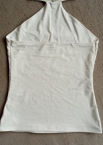 ZARA Beyaz Kolsuz Yüksek Yakalı Kadın Atlet - Görsel 6