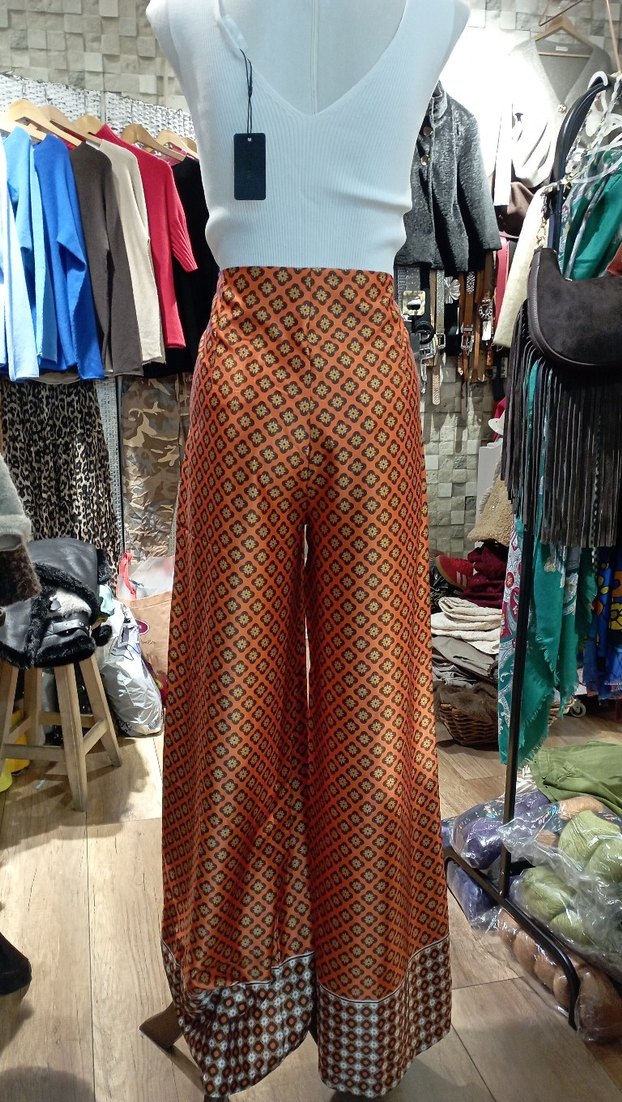 Bohem Salaş Uzun Kahverengi Pantolon - Görsel 2