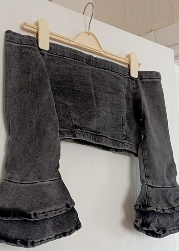 Gri Koton  ispanıyol Bluzu - Görsel 11