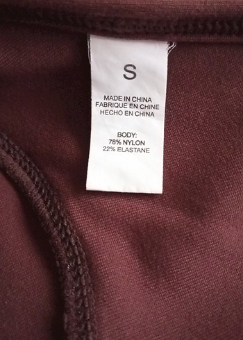 Bordo Fit Kesim Kısa Tulum - Görsel 7