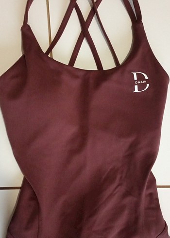 Bordo Fit Kesim Kısa Tulum - Görsel 2