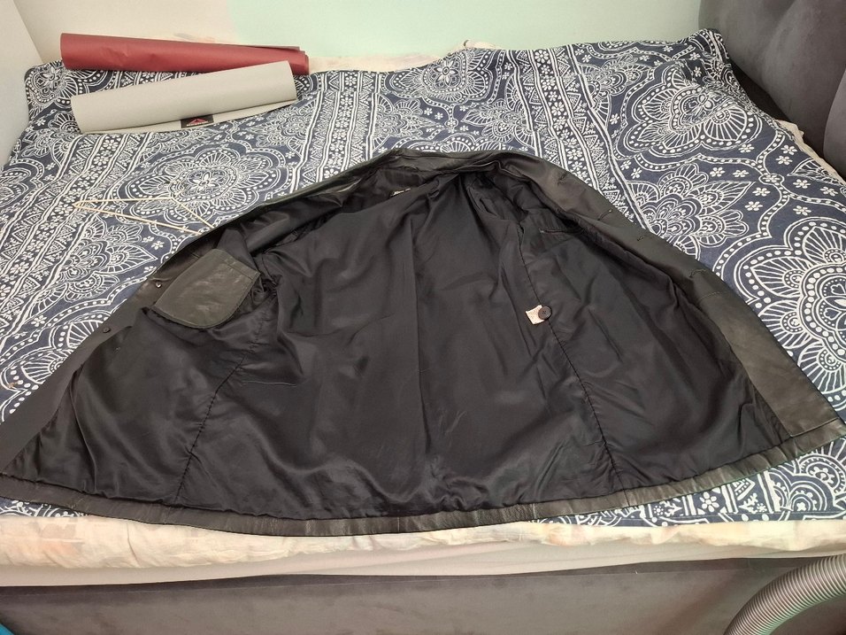 Erkek Siyah Deri kısa Ceket - Görsel 2