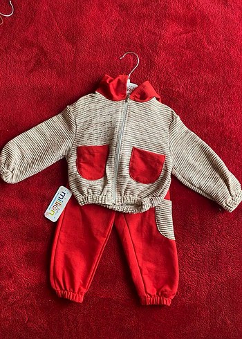 Kahverengi Triko Bebek Kız Takımı 1-3 Yaş - Görsel 2