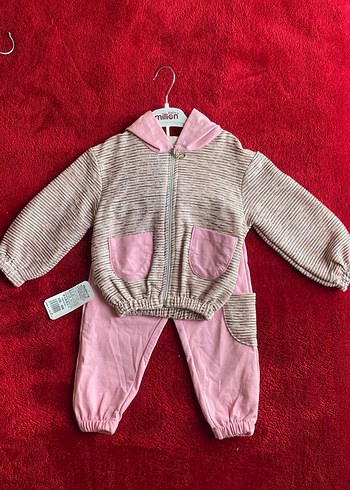 Kahverengi Triko Bebek Kız Takımı 1-3 Yaş - Görsel 4