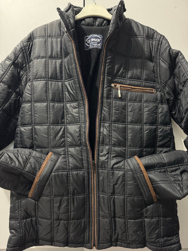 Siyah Erkek Mont - Görsel 2