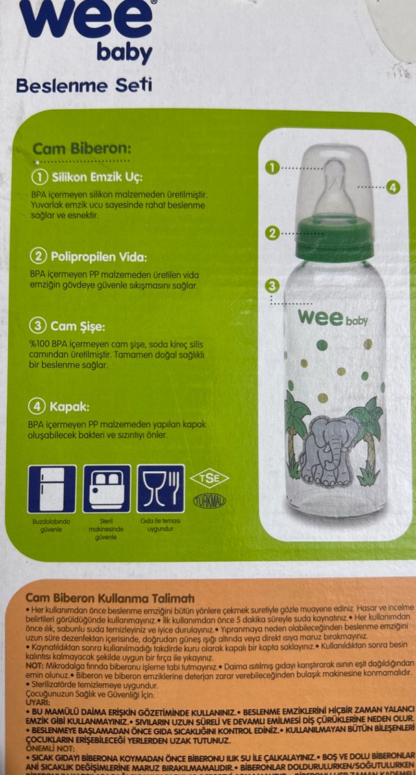 Wee Baby Bebek Beslenme Seti - Görsel 3