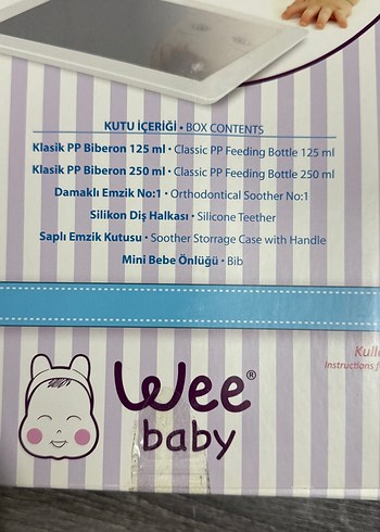 Mavi Bebek Biberon Seti - Wee Baby - Görsel 3