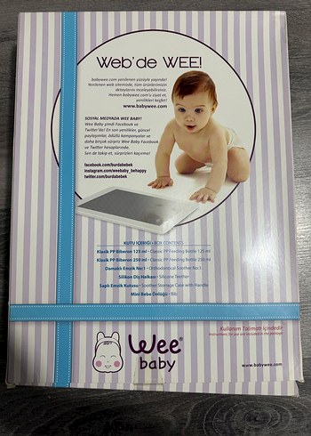 Mavi Bebek Biberon Seti - Wee Baby - Görsel 2