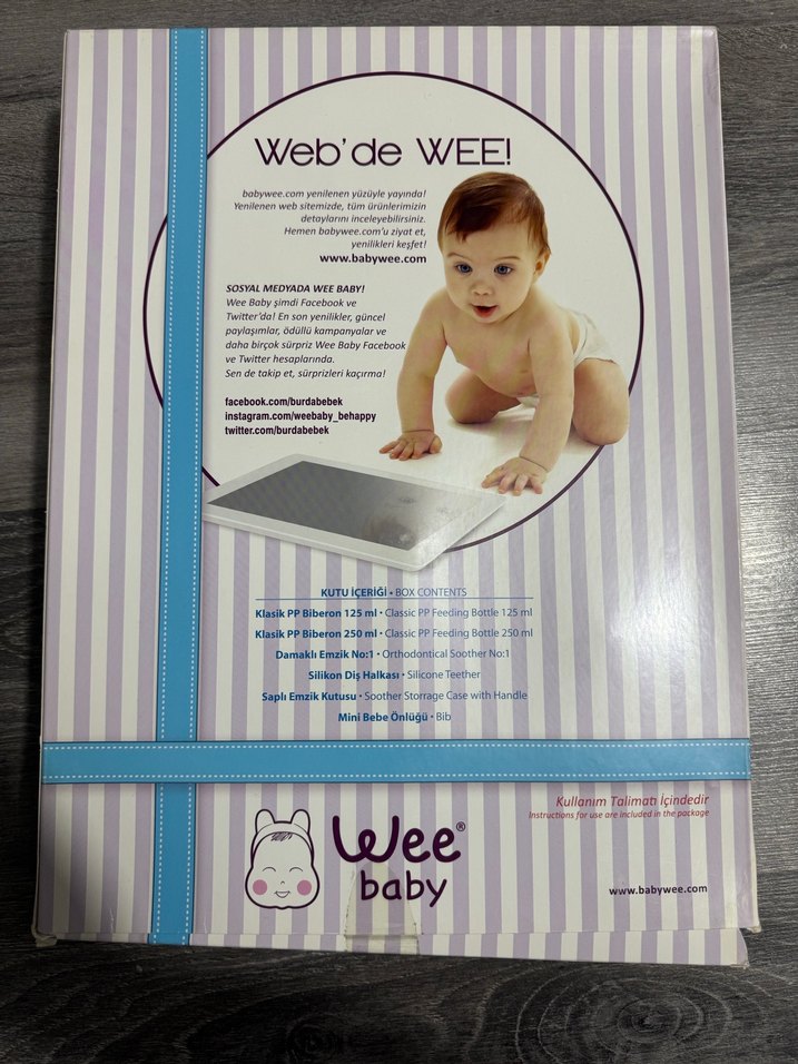 Mavi Bebek Biberon Seti - Wee Baby - Görsel 2