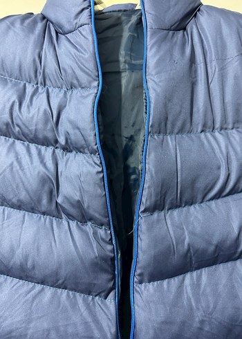 Kadın Mavi Kapüşonlu Şişme Yelek - Görsel 3