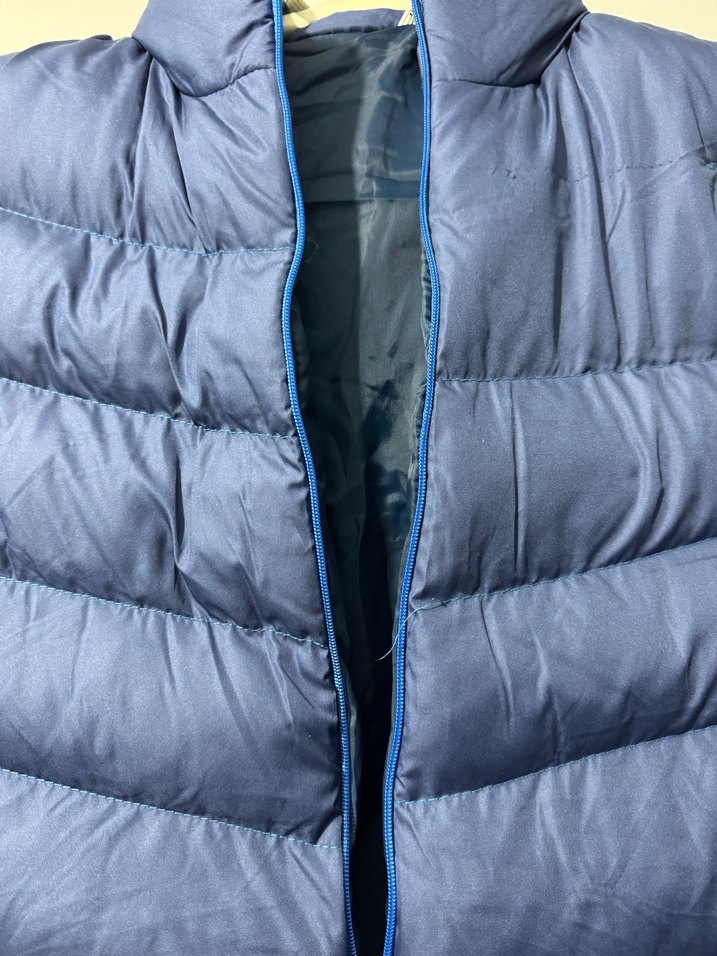 Kadın Mavi Kapüşonlu Şişme Yelek - Görsel 3