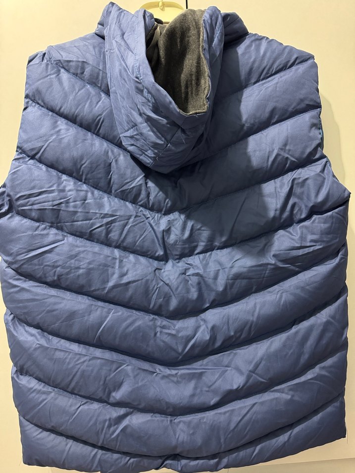 Kadın Mavi Kapüşonlu Şişme Yelek - Görsel 2