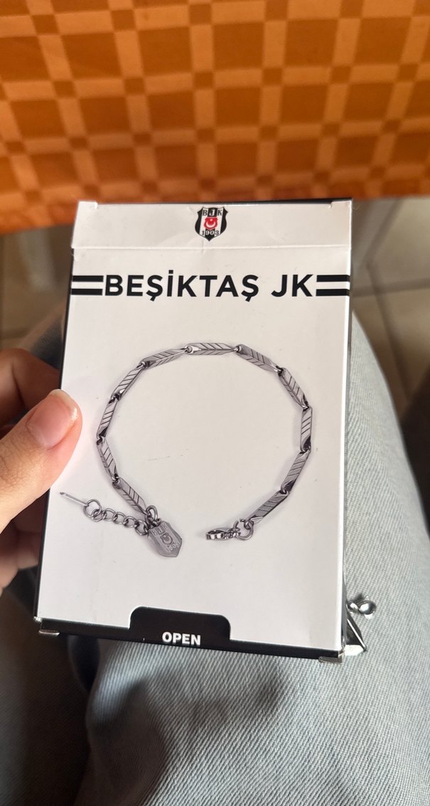 Gri Zincir Detaylı erkek kadın El Zinciri - Görsel 2