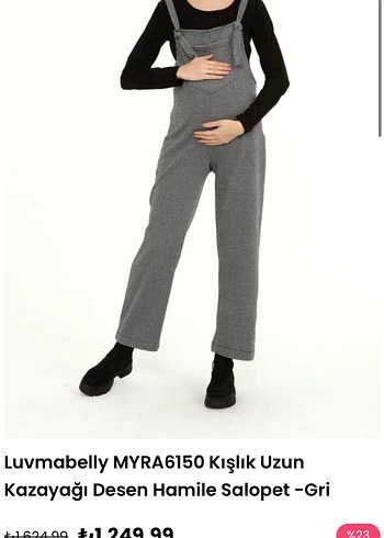 Luvmabelly hamile salopet L - Görsel 2