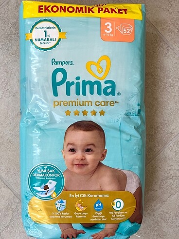 Prima Premium Care 3 numara 52 adet