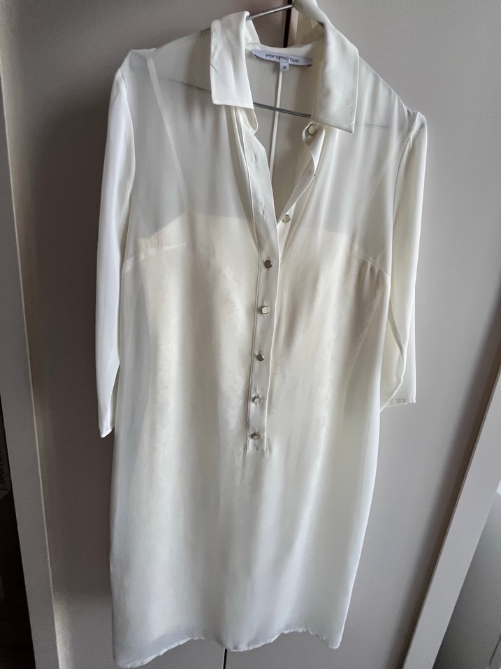 Beyaz Straplez Mini Gelinlik - Görsel 2