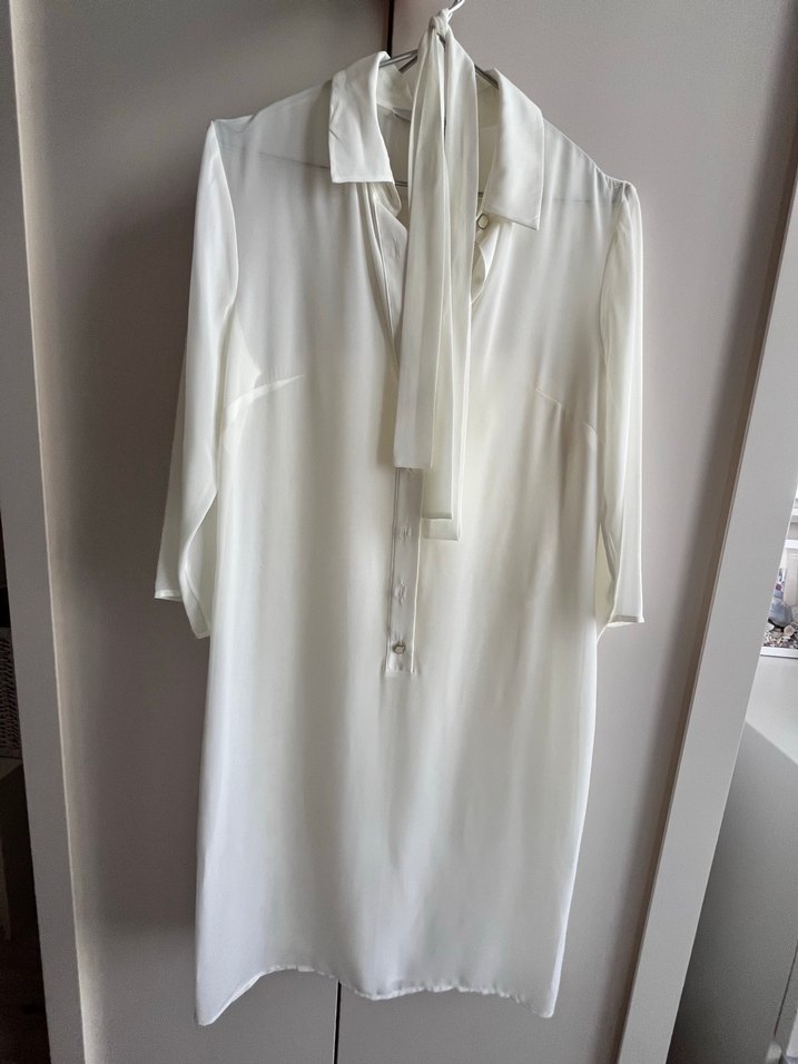 Beyaz Straplez Mini Gelinlik - Görsel 5