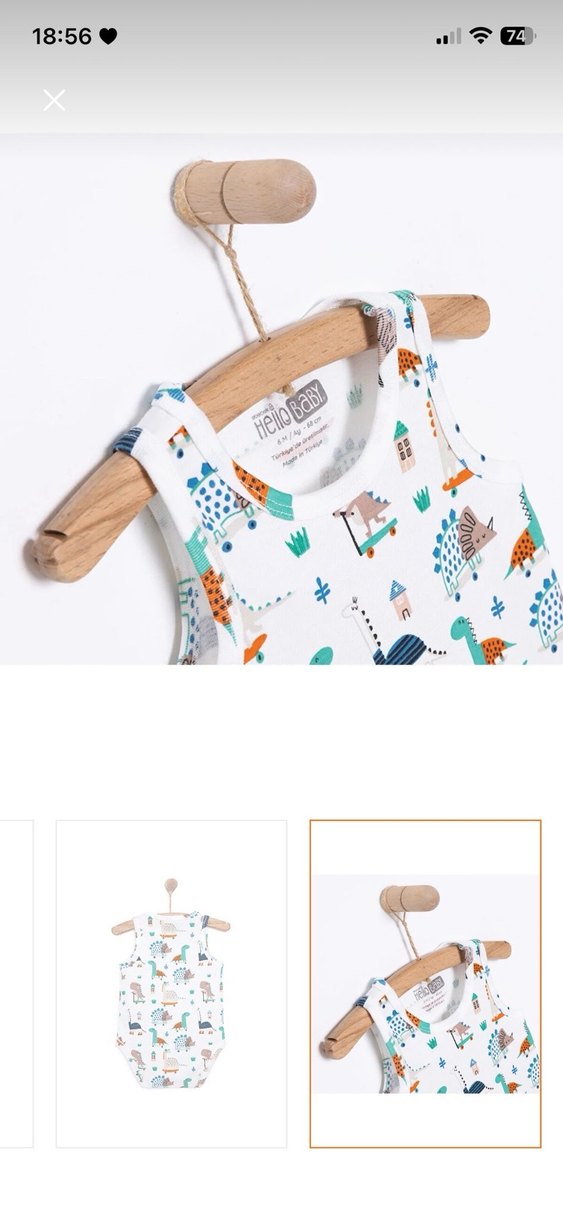 Çok Renkli Baskılı Erkek Bebek Kolsuz Body - Görsel 2