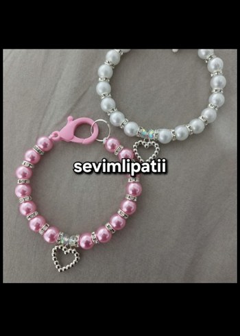 İnci Boncuklu Kedi Köpek Tasması - Görsel 3