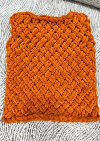 Kız Çocuk Bohem Örgü Kolsuz Boğazlı Yelek - Görsel 2