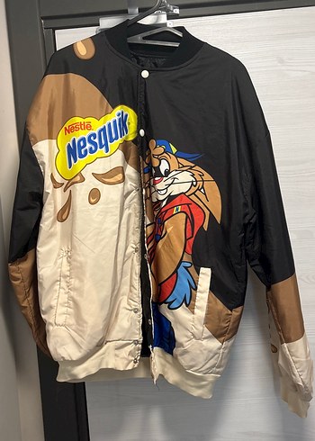 Bershka Nesquik Tom Jerry Retro Bomber Ceket