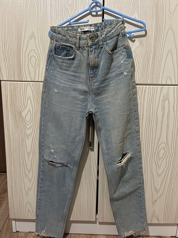 Zara Yırtık Detaylı Kadın Jean - Görsel 2