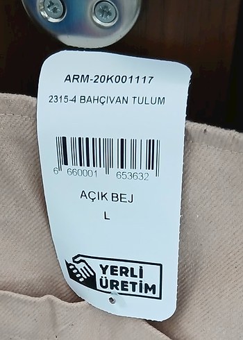 Bej Midi Uzun Kadın Salopet - Görsel 2