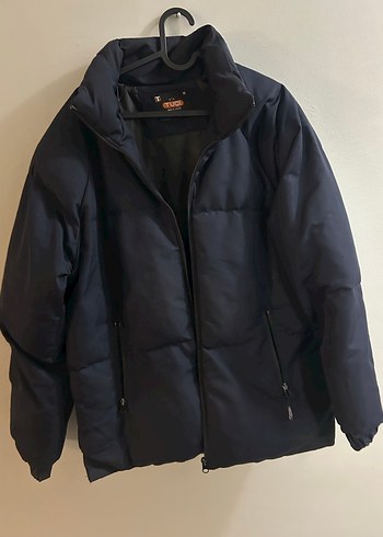 Lacivert Fermuarlı Erkek Kışlık Mont - Görsel 3