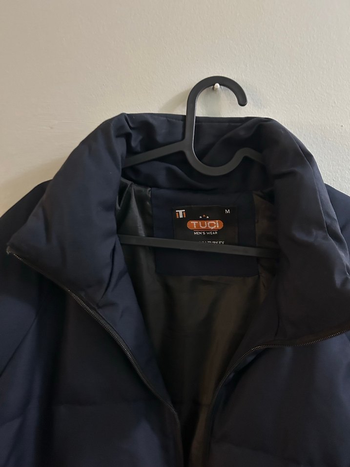 Lacivert Fermuarlı Erkek Kışlık Mont - Görsel 4