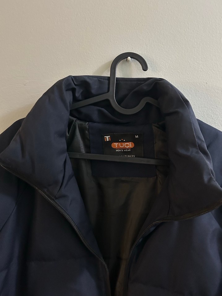 Lacivert Fermuarlı Erkek Kışlık Mont - Görsel 5