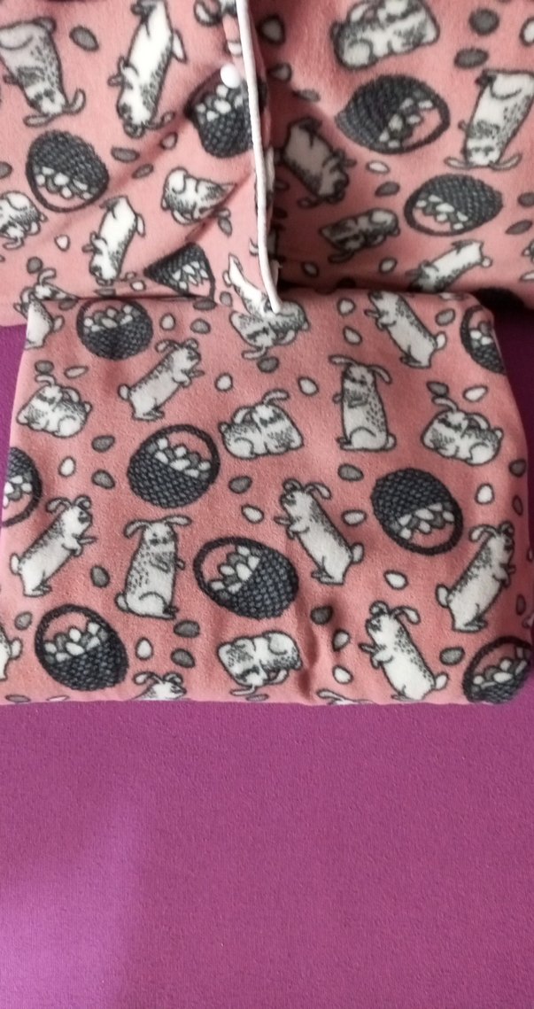 Pembe Baskılı Polar Pijama Takımı - Görsel 2