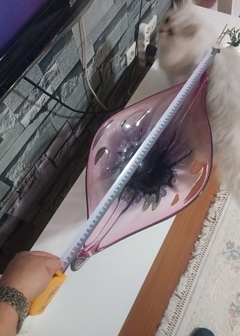 Koyu Mor Cam Vazo - Görsel 4