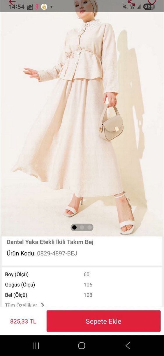 ekru takım - Görsel 5