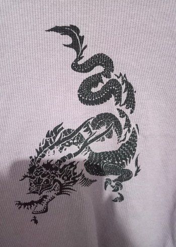 Kız Çocuk Mor Kısa Kollu Fırfırlı Tişört - Görsel 6