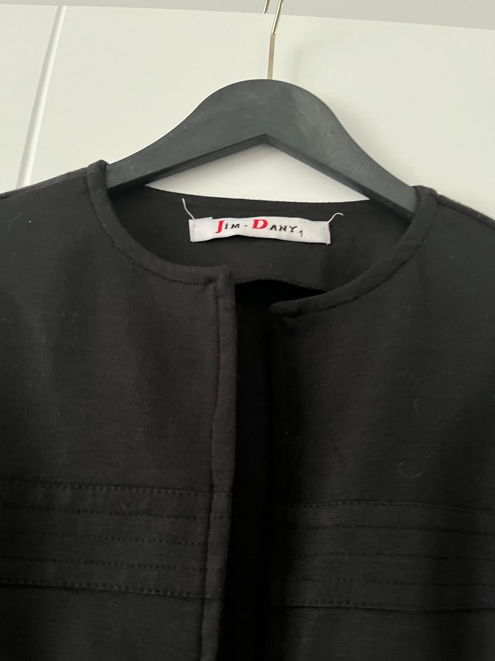 Kemerli Siyah Kadın Mini Bluz V Yaka - Görsel 2