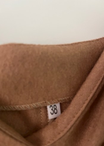 Kadın Bej Süet Mini Askılı Üst - Görsel 2