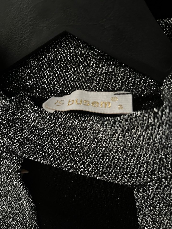 Gri V Yaka Fitilli Kadın Bluz - Görsel 2