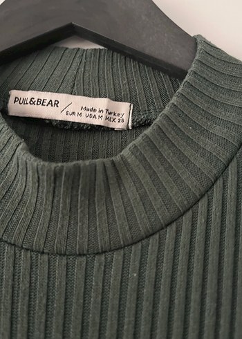 Siyah Kadın Kısa Kollu Balıkçı Yaka Tişört - Görsel 2