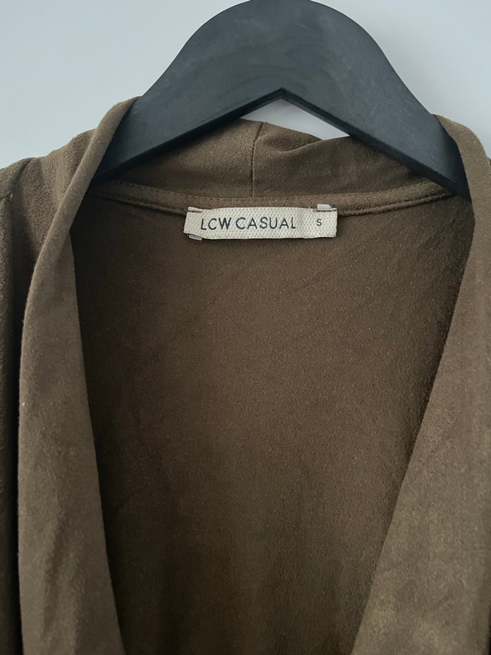 Kahverengi Süet Püsküllü Bohem Yelek - Görsel 2