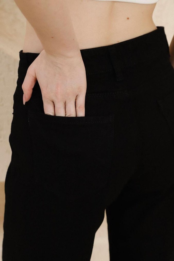 Kadın Kot Pantolon Palazzo kalıp - Görsel 5