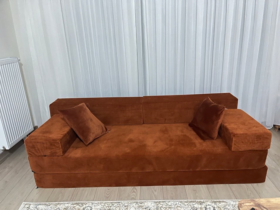 Kahverengi Modern Kanepe Kılıfı - Görsel 2