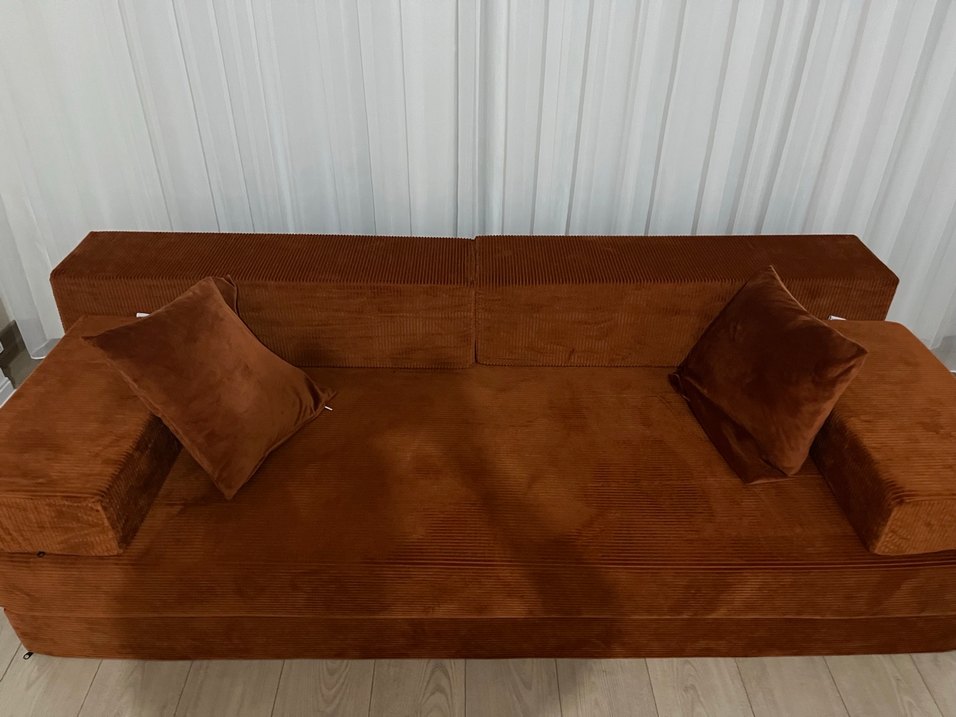 Kahverengi Modern Kanepe Kılıfı - Görsel 3