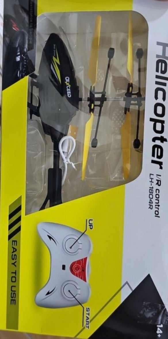 Renkli Kanatlı Siyah Helikopter Oyuncak.25 metre yüksekliğe uçar - Görsel 3