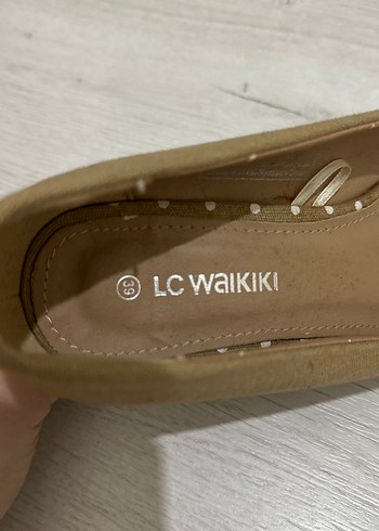 Bej Süet Dolgu Topuklu Kadın Babet - Görsel 5