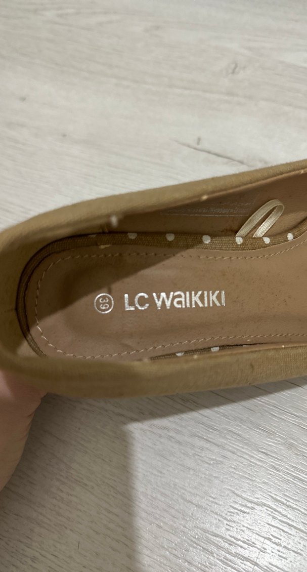 Bej Süet Dolgu Topuklu Kadın Babet - Görsel 5