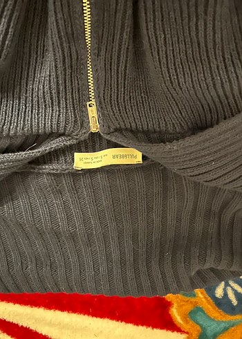 Fermuarlı Gri Kadın Triko Sweatshirt - Görsel 2