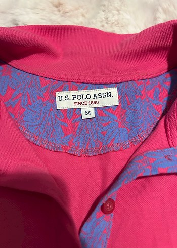 Pembe Polo Yaka Kısa Kollu Kadın Tişört - Görsel 2