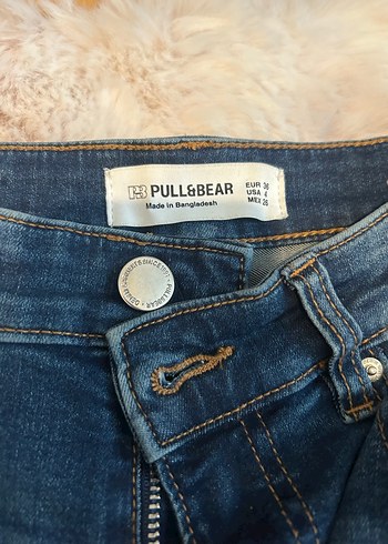 Gri Mavi Kadın Dar Kesim Midi Kot Pantolon - Görsel 4